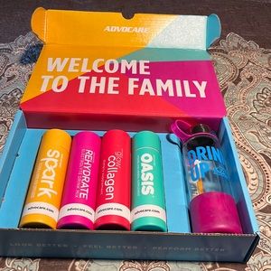 Advocare Spark, Oasis, Hydrate, & Collagen 24 Sealed Variety Sticks + Bonus